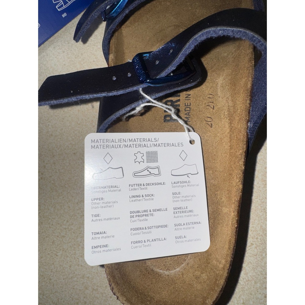 Birkenstock Franca Graceful Midnight Blue Sandals Womens 36 New in Box - Picture 6 of 6